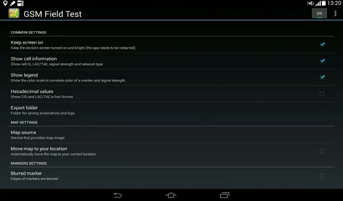 GSM Field Test android App screenshot 2